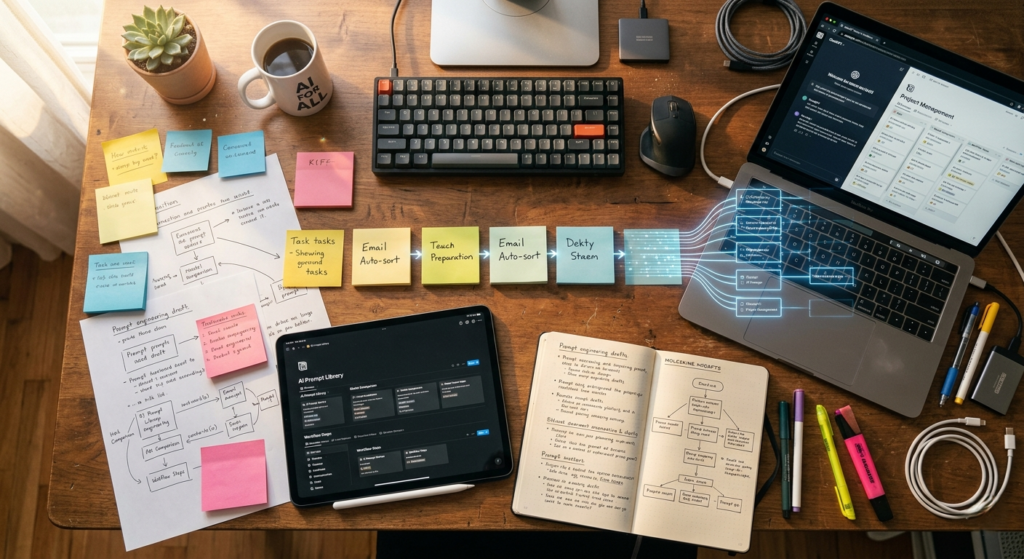 Beginner AI productivity foundation workflow setup