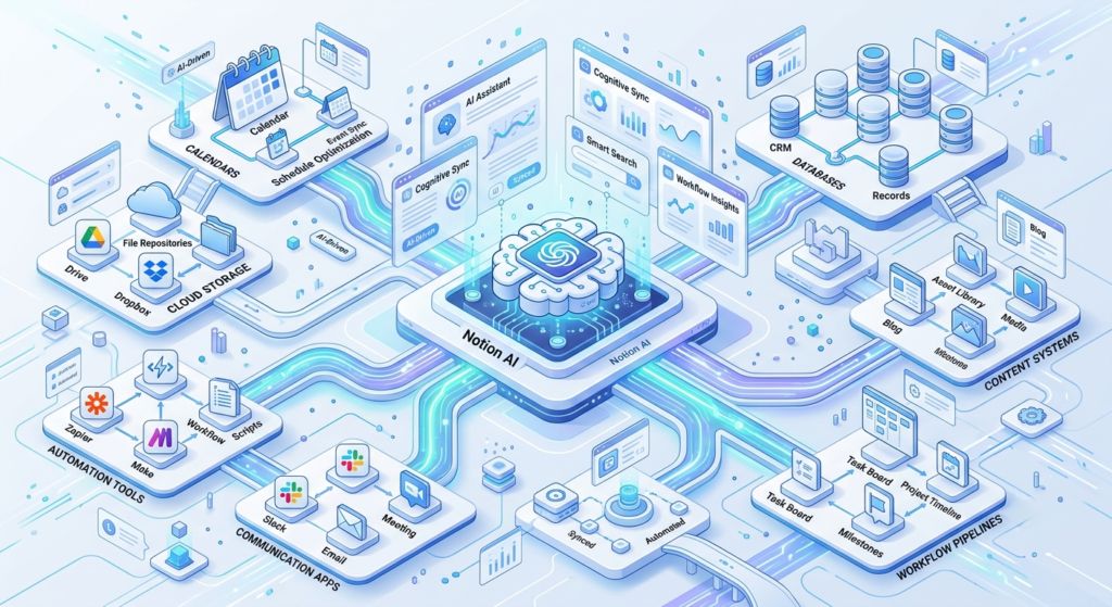 Notion AI for everyday users integrations with productivity tools