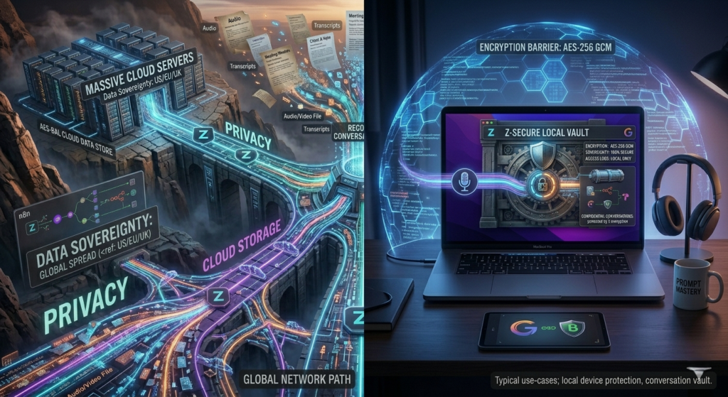 Cloud processing versus local meeting transcription