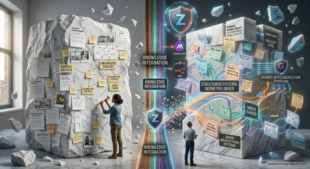 Raw ideas transforming into polished written content through AI-assisted refinement