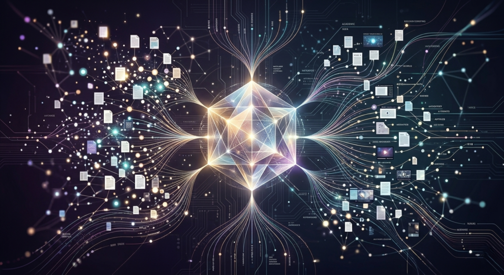 AI research synthesis across multiple documents