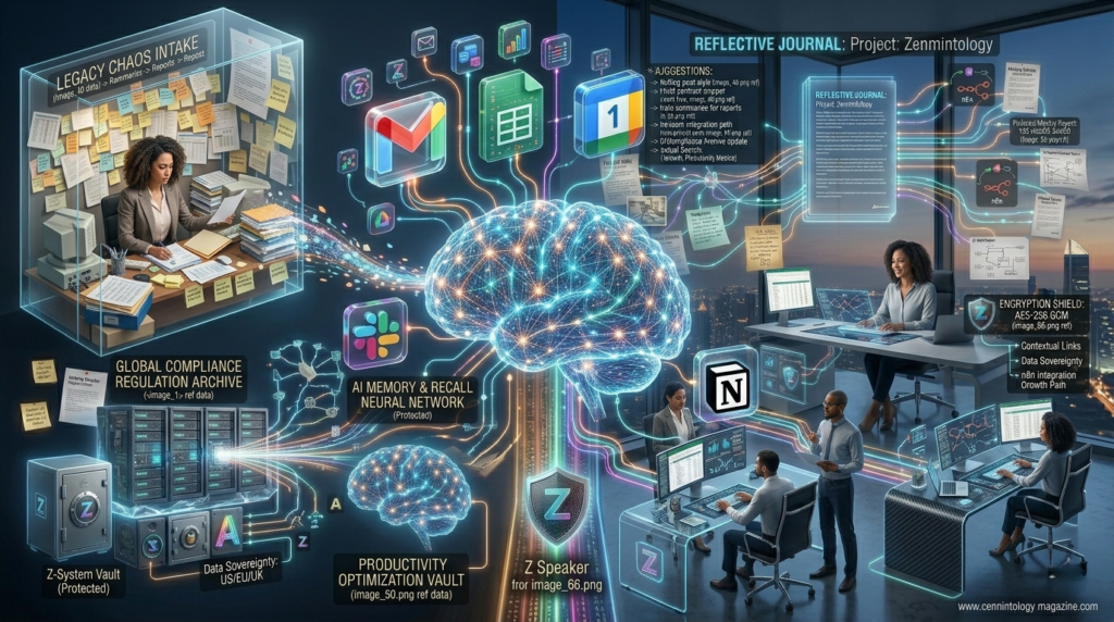 Visual representation of Zapier connecting multiple business applications